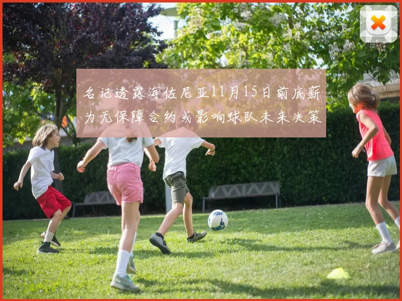 名记透露海佐尼亚11月15日前底薪为无保障合约或影响球队未来决策